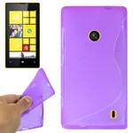 Cover fra S-Line til Lumia 520 (Lilla)